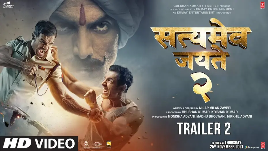 Watch film Satyameva Jayate 2 | Satyameva Jayate 2 -Trailer 2 | John Abraham, Divya K Kumar | Milap Z | Bhushan K | In Cinemas Now