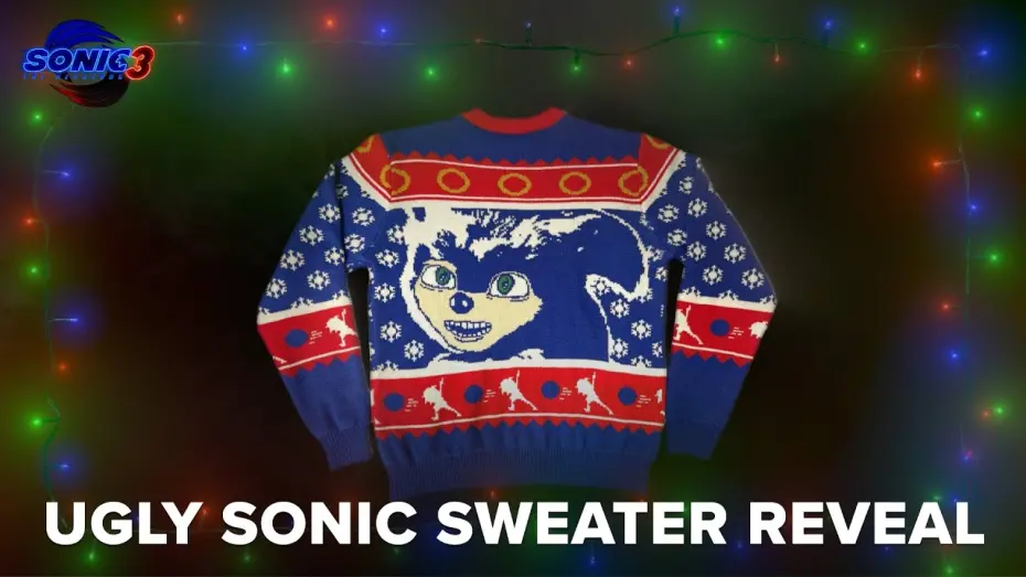 Watch film Sonic the Hedgehog 3 | Ugly Sonic Sweater Reveal